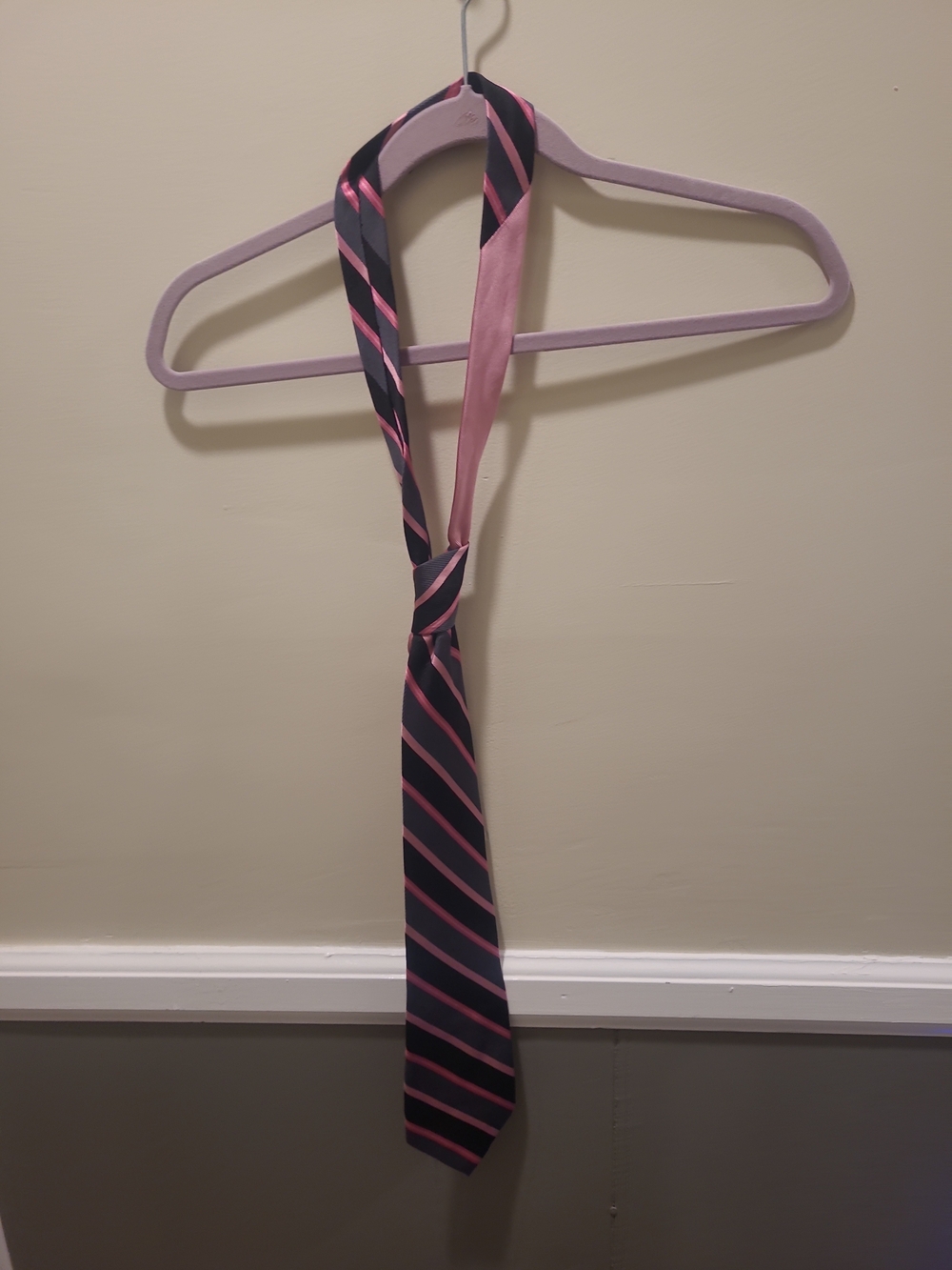 Real Men Wear Pink  Geometric Silk Tie Breast Cancer by Diane Katzman